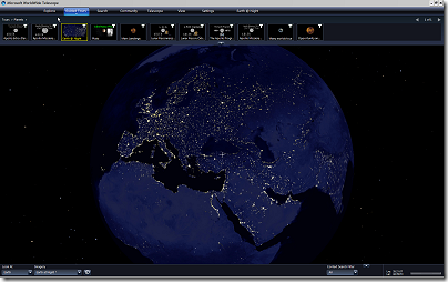 WorldWide Telescope: Earth@Night tour