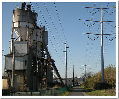 Interurban Trail industrial landscape