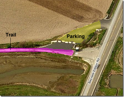 Padilla Bay Shore Trail trailhead (click to display larger map)