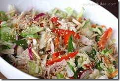 asian salad in bowl
