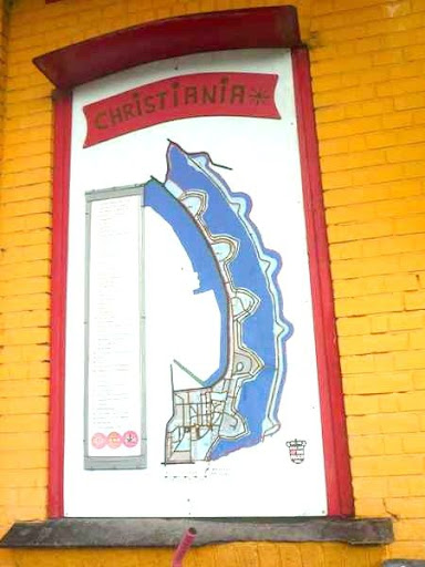 Christiania, fristaden, szabadváros,  hippi, városállam, Dánia, Skandinávia, fű,  hasis, önkormányzat,  kommuna