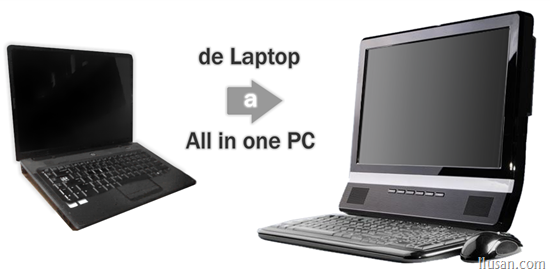 Convertir una laptop portátil en una PC de escritorio | Boton Turbo