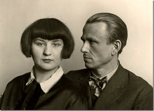 August Sander  - The painter Otto Dix and wife, 1926