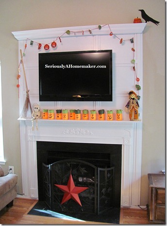 tv cords hidden in fireplace trim