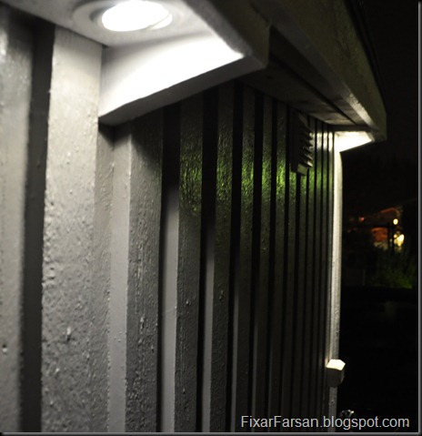 LED downlight nattbild närbild