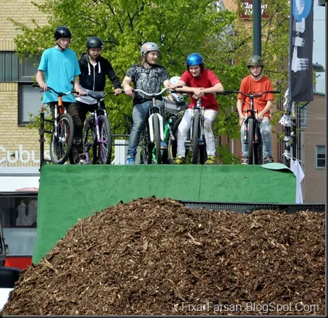 Cykelnsdag den 14 maj Gävle BMX MTB Hopp Dirt (1)