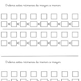 Plantilla ordenar números