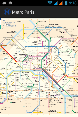 Android application Metro Paris screenshort