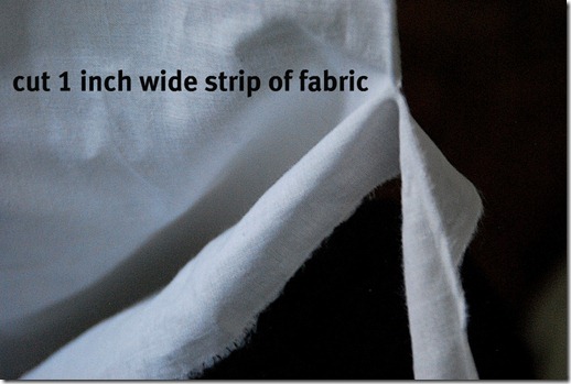 cut the fabric