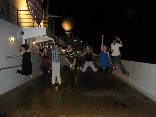 On the deck of the MV Explorer, Semester at Sea