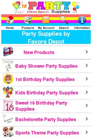 Party Supplies Shop