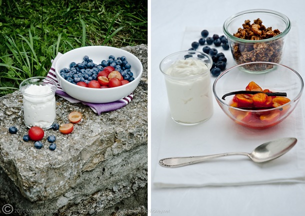 Plum Blueberry Granola Crunch Verrine (Diptych002) by MeetaKWolff