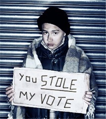 You stole my vote