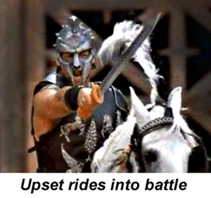 Upset rides into battle