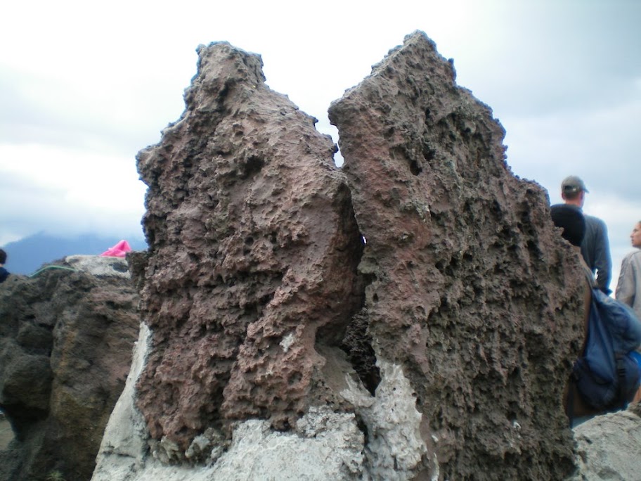 Mont Batur: roche de lave