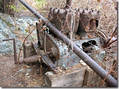 Old engine for the water pump at the mine.