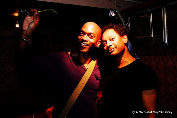 Me (Bill Gray) and Derrick May at Be Club, Auckland, New Zealand in 2010.