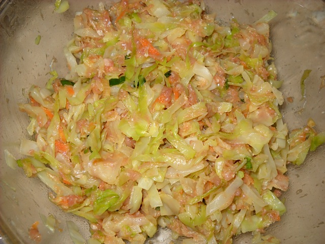 pork filling with cabbage
