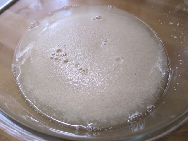 close up of yeast foam 2