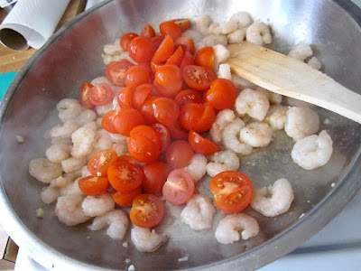 tomatoes and shrimp