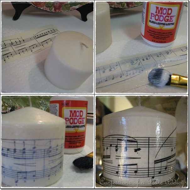 CONFESSIONS OF A PLATE ADDICT Sheet Music Candles and More