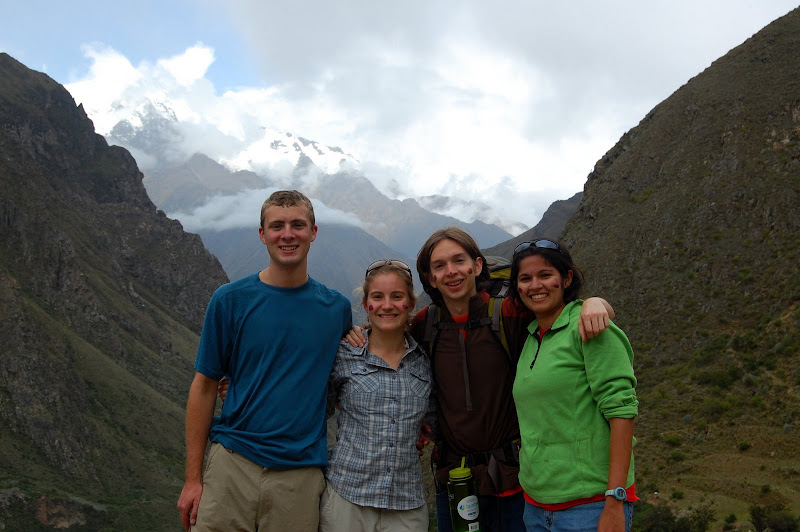 Me, Kate, Daniel, and Divya on the Inca Trail