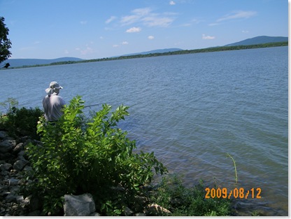 Rick, fishing in Lake Sardis