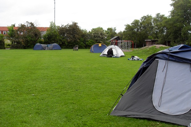 teltnedlægning