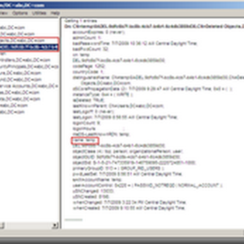 Server 2008 R2 Recycle Bin: Restoring a deleted object