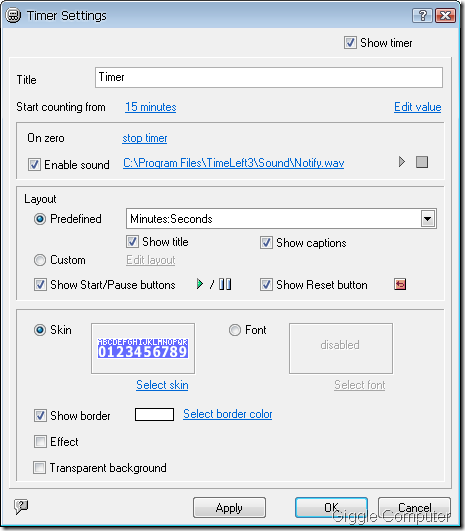 Timeleft - Add timer