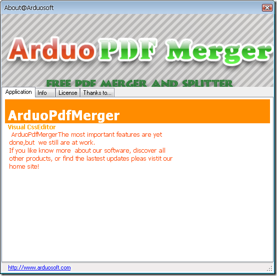Arduo Pdf Merger - About