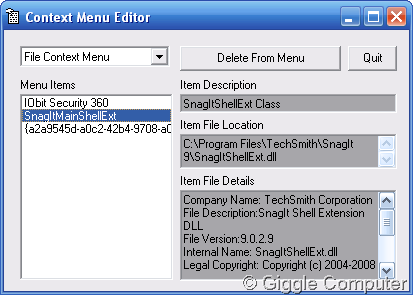 Context Menu Editor