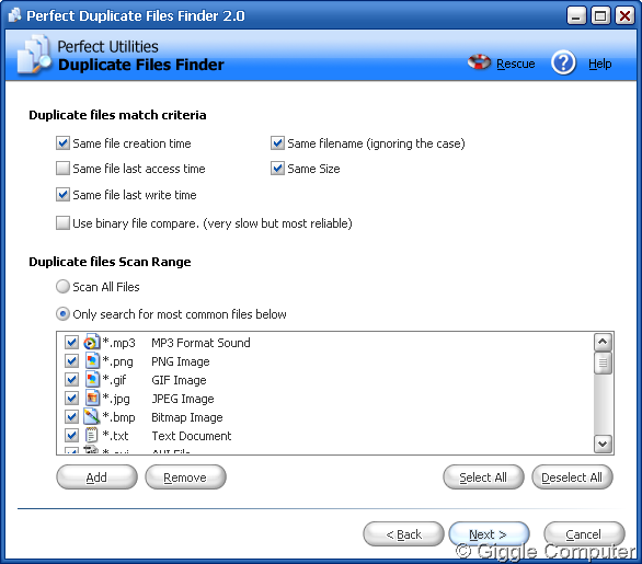 Duplicate Files Finder
