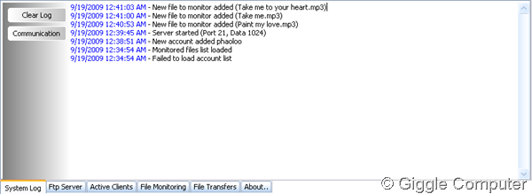 System log