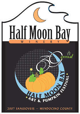 Half Moon Bay Winery Pumpkin Festival Label - Sangiovese