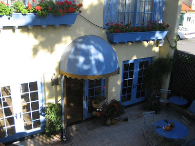 The courtyard of Petit Soleil