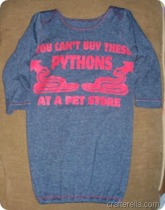 pythons baby gown