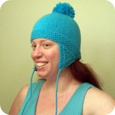 earflap hat turquoise 1