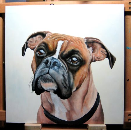 oil pet portrait painting