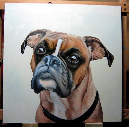 oil pet portrait painting