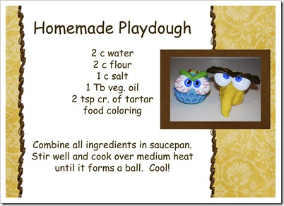 Playdough Recipe