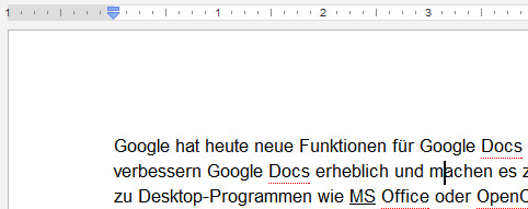 Alleine der Cursor, das Lineal und der Text sind in JavaScript -> HTML