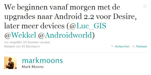Tweet von Mark Moons auf Holländisch