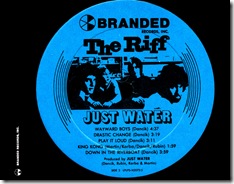 Just Water - The Riff - Inlay