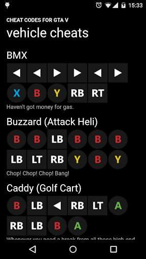 【免費娛樂App】Cheat Codes for GTA V-APP點子