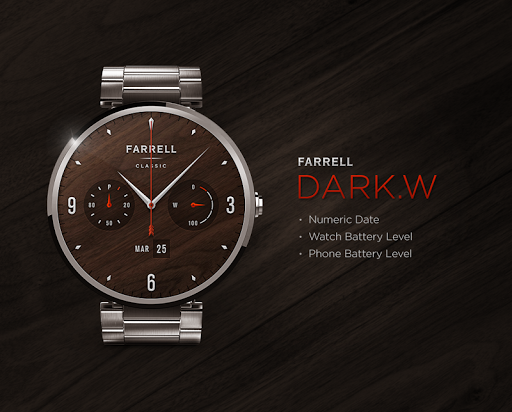 Dark.W watchface by Farrell