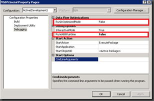 SSIS Fuzzy Lookup issue in 32bits - project settings