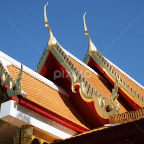Thai Temple by Dianne Collins - Buildings & Architecture Architectural Detail
