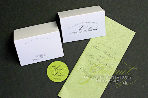 Gourmet Invitations Blog Danielle 39s Vintage Lime Green and Black Wedding