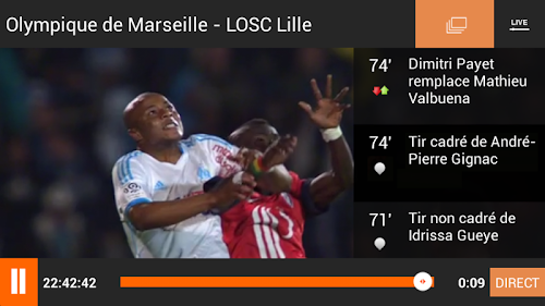 Android application Ligue 1 screenshort